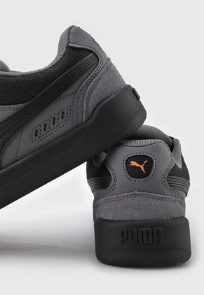 Tenis Skateboarding Gris-Negro-Naranja PUMA Park Lifestyle SK8