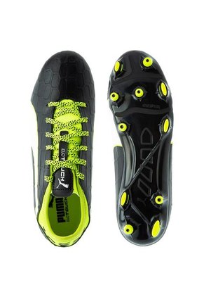 Guayo Negro-Verde Neón-Blanco Puma EvoTouch 3 Fg Jr