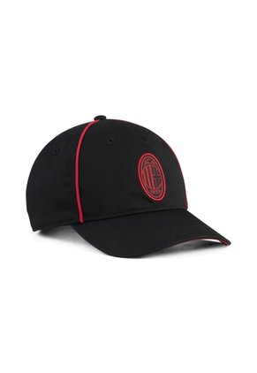 Gorra Puma Original Ac Milan King Cap Negro Rojo Para Hombre