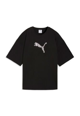 Camisa Deportiva Puma Originals Ess Graphics Leo Negro Mujer Puma