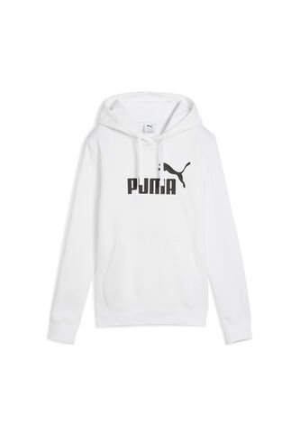 Hoodie Deportivo Puma Original Ess N1 Logo Blanco Para Mujer Puma