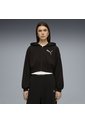 Hoodie Puma Original Ess Graphic Bedazzled Fz Tr Negro Mujer de Puma