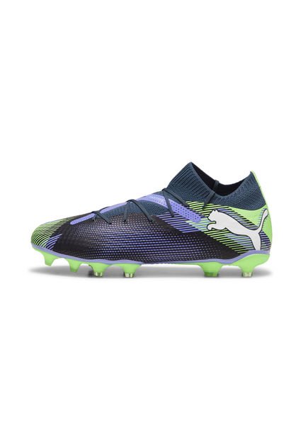 Puma Guayos Puma Mujer Future 7 Play Fg/Ag- Negro-Verde Guayos