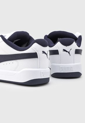 Tenis Lifestyle Blanco-Azul Navy PUMA Park Lifestyle Easy