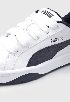 Tenis Lifestyle Blanco-Azul Navy PUMA Park Lifestyle Easy