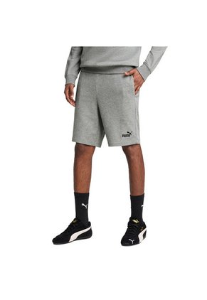 Short Deportivo Marca Puma Logo Slim Original Gris Hombre