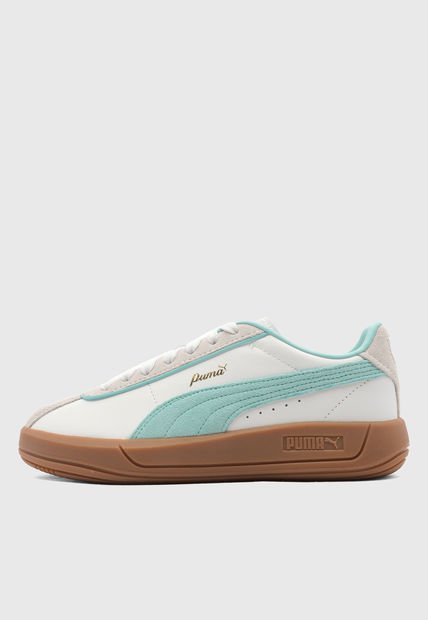 Tenis Lifestyle Blanco-Aguamarina PUMA Club