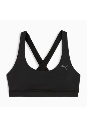 Top Deportivo Puma Original Cloudspun Mid W Negro Para Mujer