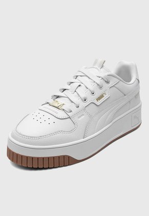 Tenis Lifestyle Blanco-Marrón PUMA Carina Street Lux