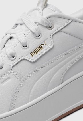 Tenis Lifestyle Blanco-Marrón PUMA Carina Street Lux