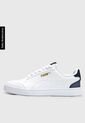 Tenis Lifestyle Blanco-Azul Navy-Dorado Puma Shuffle de Puma