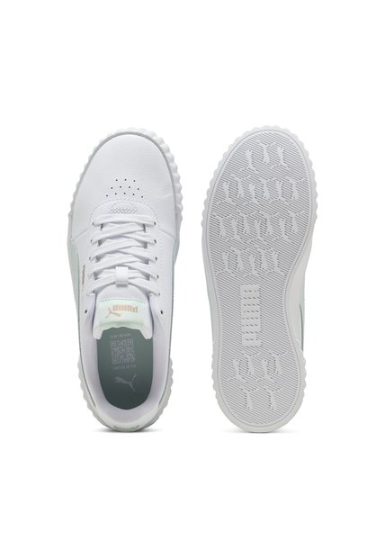 Tenis Zapatillas Marca Puma Original Carina 30 Blanco Mujer