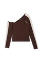 Camisa Deportiva Puma Original T7 Asymmetric Café Para Mujer de Puma