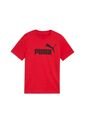 Camisa Deportiva Puma Original Ess No 1 Logo Rojo Niños de Puma
