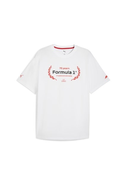 Camisa Deportiva Puma Original F1 Essentials Blanco Hombre