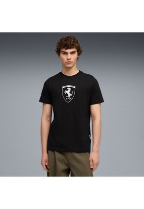 Camisa Deportiva Puma Ferrari Sportswear Shield Negro Hombre