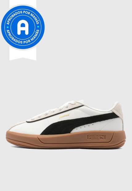 Tenis Lifestyle Blanco-Negro-Marron PUMA Club Klassika