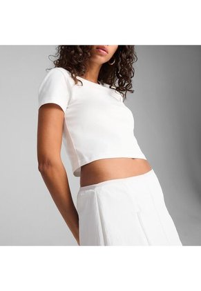 Camisa Deportiva Puma Original Wardrobe Blanco Para Mujer