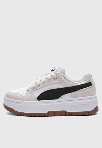 Tenis PUMA Rebound Femme Low SD Blanco Puma