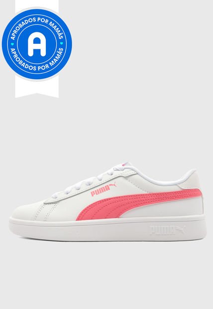 Tenis Lifestyle Blanco-Rosa PUMA Smash 3.0