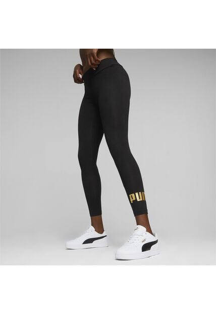 Leggings Puma Original Essential+ Metallic Negro Para Mujer
