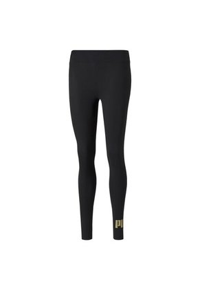 Leggings Puma Original Essential+ Metallic Negro Para Mujer