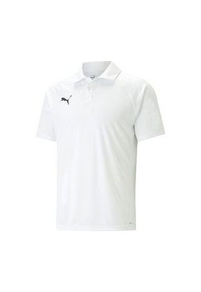Camisa Tipo Polo Puma Teamliga Multisport Blanco Para Hombre