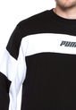 Buzo Negro Puma Rebel Crew de Puma