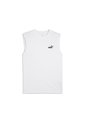 Camisa Deportiva Puma Ess No 1 Logo Sleeveless Blanco Hombre de Puma