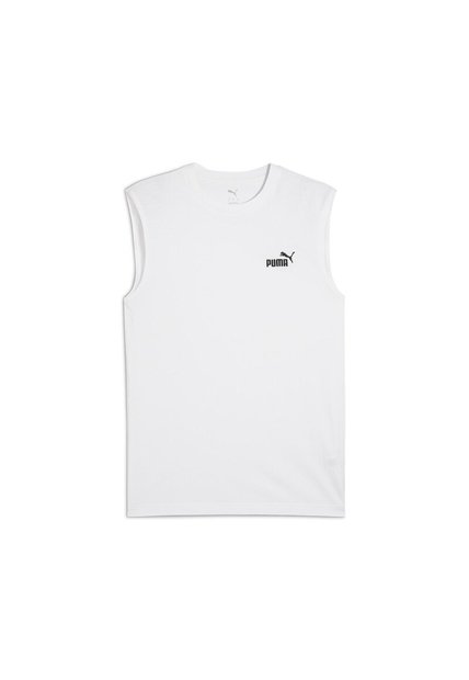 Camisa Deportiva Puma Ess No 1 Logo Sleeveless Blanco Hombre