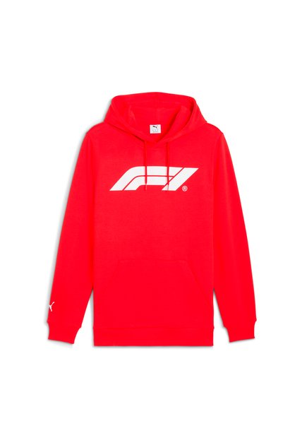 Hoodie Deportivo Puma Original F1 Ess Logo Rojo Para Hombres