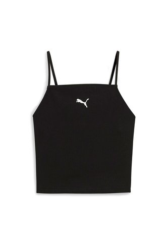 Camisas Deportivas Puma Wardrobe Ess Ribbed Tank Negro Mujer Puma