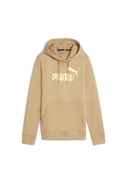 Hoodie Puma Originals Ess Metallic Logo Tr Blanco Para Mujer