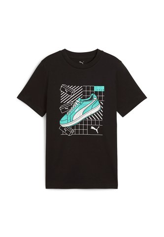 Camisa Deportiva Puma Original Graphics IV B Negro Para Niño Puma