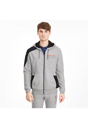 Chaqueta Gris Puma Capucha Red Bull Racing Hombre