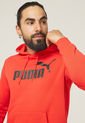 Hoodie Rojo-Negro Puma Essentials Big Logo de Puma