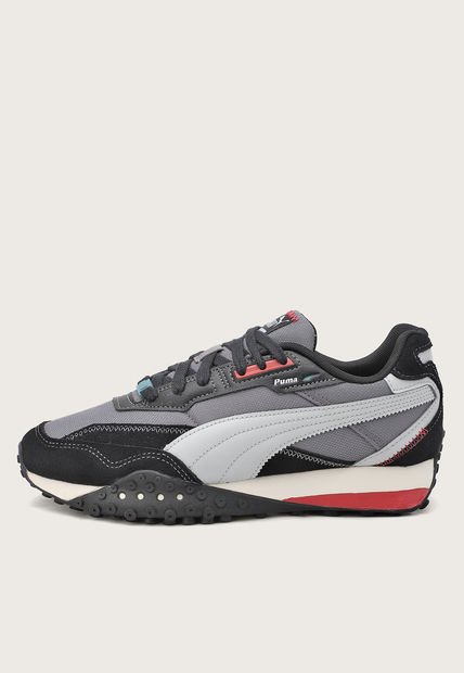 Tenis Lifestyle Negro-Gris-Coral PUMA Blktop Rider