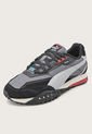 Tenis Lifestyle Negro-Gris-Coral PUMA Blktop Rider de Puma
