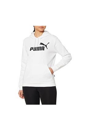 Buzo Blanco Puma Ess Logo Hoodie Fl 586788-02