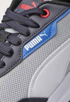 Tenis Lifestyle Gris-Blanco-Azul Navy Puma Runtamed Plus