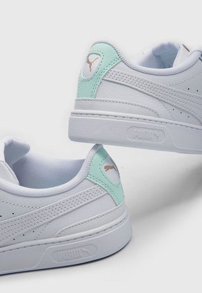 Tenis Lifestyle Blanco-Verde Menta PUMA Vikky V3 Leather