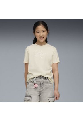 Camisa Deportiva Puma Original Ess Script G Beige  Niños