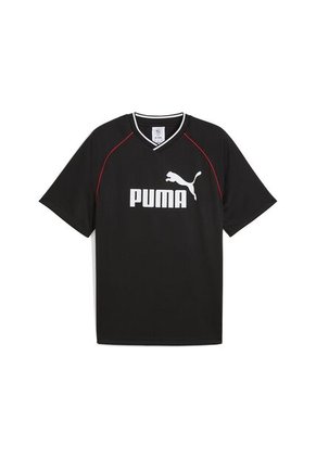 Camisa Deportiva Puma Ess Football Jersey Negro Para Hombre