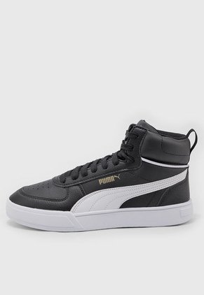 Tenis Lifestyle Negro-Dorado-Blanco Puma Caven Mid
