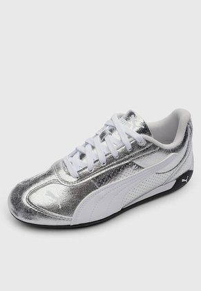 Tenis PUMA Replicatch Metallic Plateado