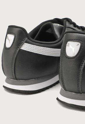 Tenis Lifestyle Negro-Blanco-Gris Puma Roma Basic
