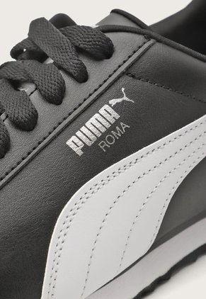 Tenis Lifestyle Negro-Blanco-Gris Puma Roma Basic