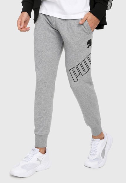 Pantalón Gris-Negro Puma Big Logo