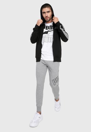 Pantalón Gris-Negro Puma Big Logo