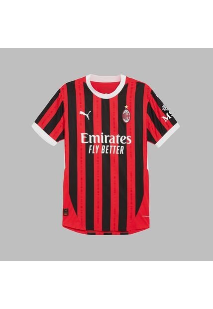 Camiseta Puma Hombre Local Del AC Milan 24/25- Rojo-Negro